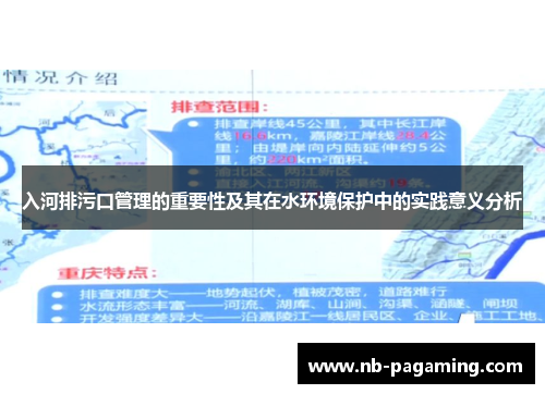 入河排污口管理的重要性及其在水环境保护中的实践意义分析