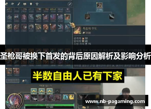 圣枪哥被换下首发的背后原因解析及影响分析